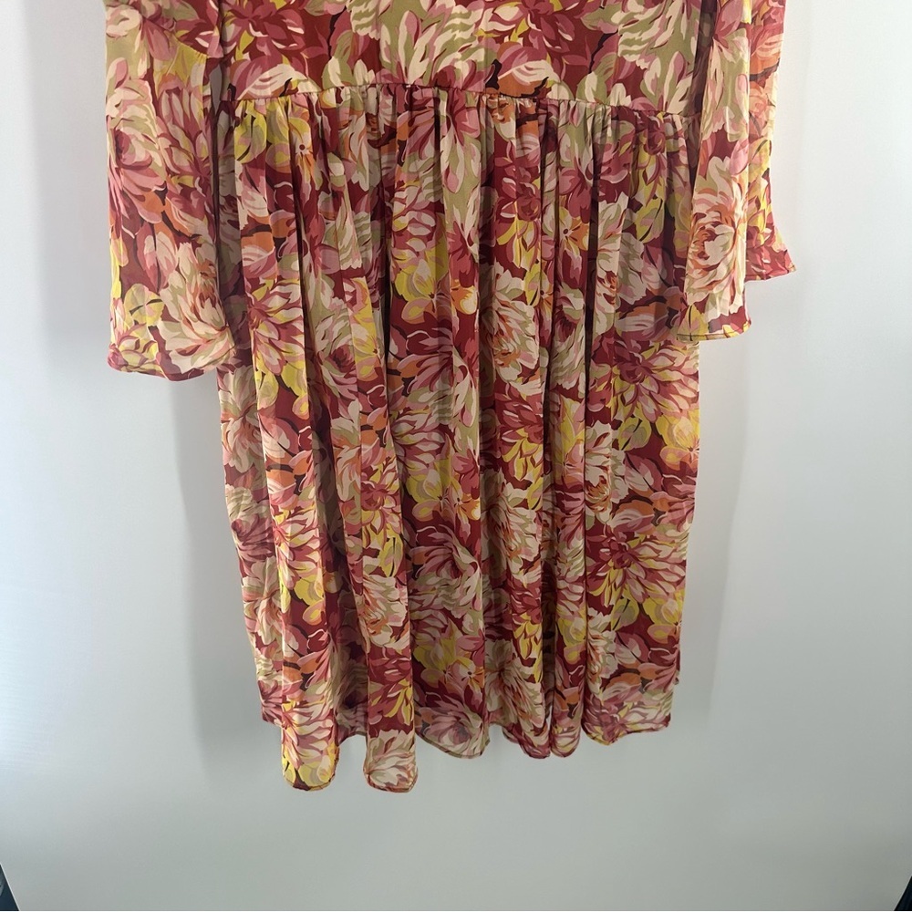 NWT Torrid Mini Chiffon And Studio Knit Surplice Dress - Picture 7 of 8